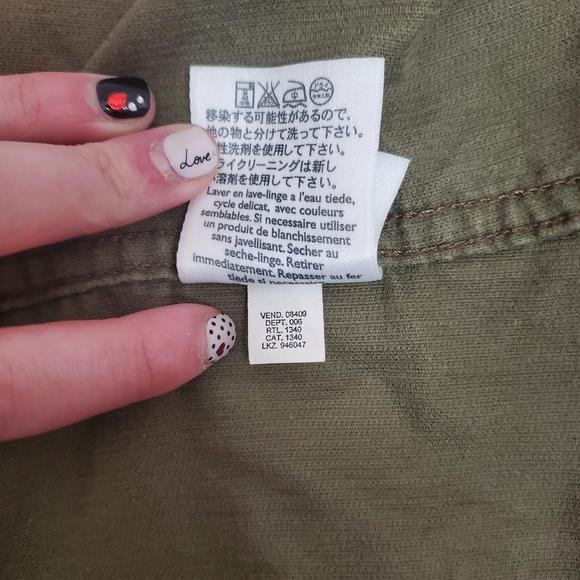 Eddie Bauer Green corduroy jacket cottage core - Picture 8 of 8